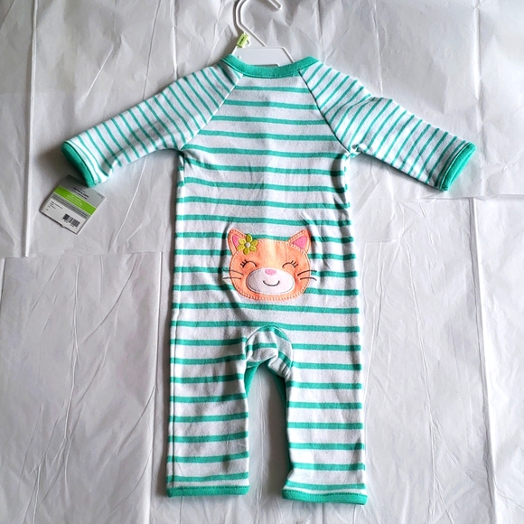 Carter's New Unisex Baby Embroidered Bottom Snap Up Cotton Sleep & Play Pj's 3m - Picture 3 of 9